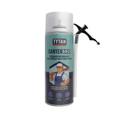 Пена монтажная всесезонная TYTAN Professional САНТЕХBRO 500мл
