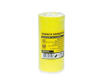 Бумага наждачная 115 мм/4,5 м, зерно 240, оксид алюминия, желтая KERN