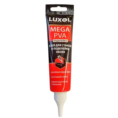 Клей для стыков и подклейки обоев LUXOL MEGA PVA Подклейка 80г