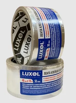 Лента клейкая алюминиевая LUXOL Special 48х25000 мм., 50 мкм.