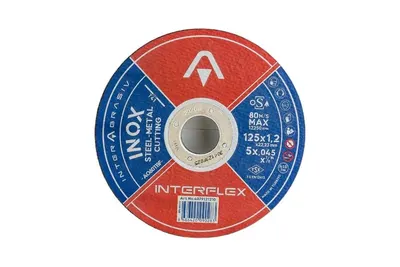Круг отрезной Interflex AO60TBF INOX Т41 125x1,2x22,23 мм. арт. 4079121210