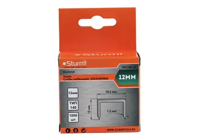 Скобы для степлера оцинкованные STURM! 1071-03-12 тип 140 12 мм 1000 шт арт. 01_0326910