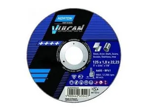 Круг отрезной 125х1.0x22.2 мм для металла Vulcan NORTON
