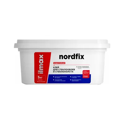 Клей для стеклообоев ilmax ready nordfix, 5кг