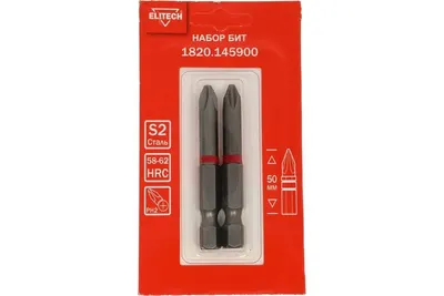 Бита ELITECH PH2 50 мм. арт. 204218