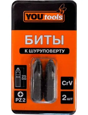 Бита YOURTOOLS PZ2х25мм 2шт