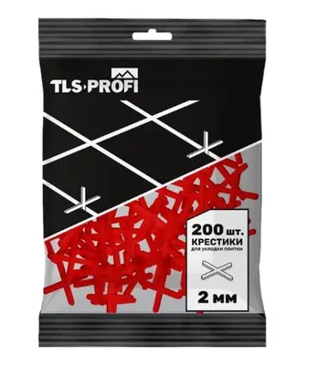 Крестики для плитки (СВП) "TLS-Profi" 2 мм. (200 шт.)