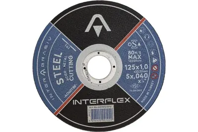 Круг отрезной Interflex AO60TBF STEEL Т41 125x1x22,23 мм. арт. 4078121010