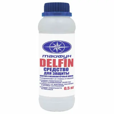 Cредство для защиты плитки и межплиточных швов Тайфун Мастер DELFIN, 0,5 кг