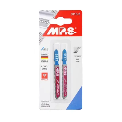 Пилки HSS 75*55*2,0мм (сталь, цветные металлы, текстолит h=3,0-6,0mm) 2 шт/уп MPST118B