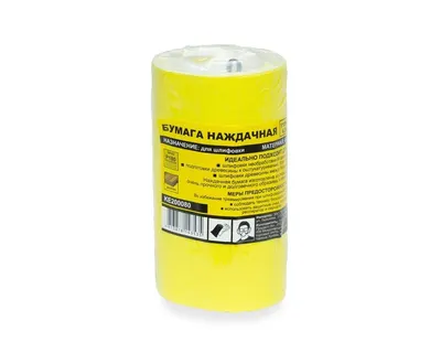 Бумага наждачная 115 мм/4,5 м, зерно 180, оксид алюминия, желтая KERN