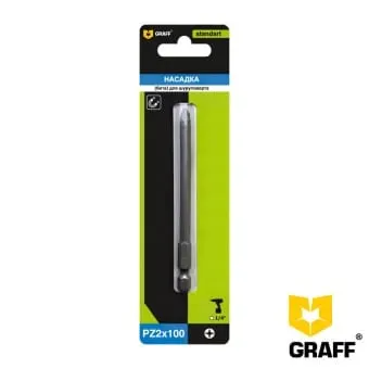 Бита Graff PZ Standart 2х100 мм., 1 шт. арт. 572100