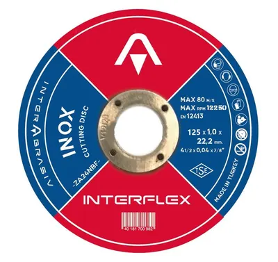 Круг отрезной Interflex AO46TBF INOX Т41 125x2x22,23 мм. арт. 4079122010