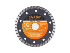Алмазный круг 125х22 мм универс. Turbo MASTER STARTUL (сухая/мокрая резка)