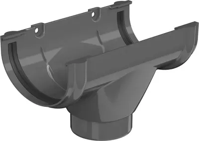 Воронка желоба ОПТИМА D120/80мм (серый)