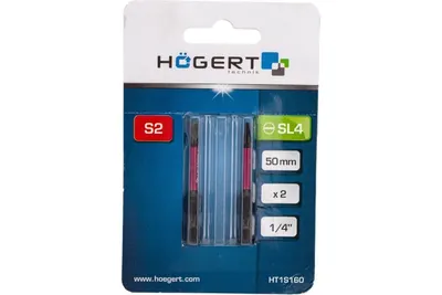 Бита ударная HOEGERT SL4 50 мм., 2 шт. арт. HT1S160