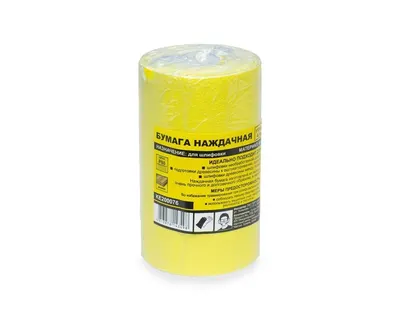 Бумага наждачная 115 мм/4,5 м, зерно 80, оксид алюминия, желтая KERN