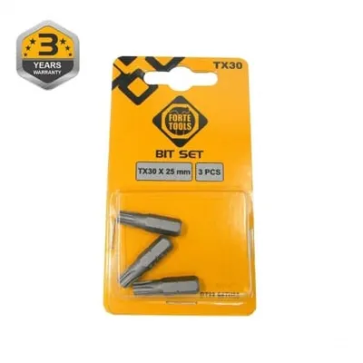 Бита TX30х25мм FORTE TOOLS 51357194 3шт арт. 01_0260343