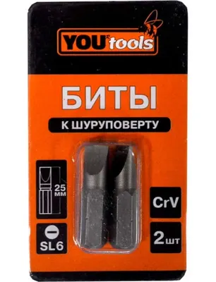 Бита YOURTOOLS SL6х25мм 2шт