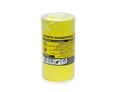 Бумага наждачная 115 мм/4,5 м, зерно 100, оксид алюминия, желтая KERN