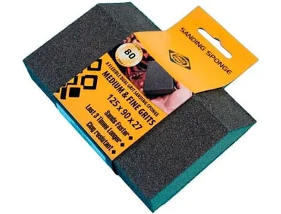 Губка абразивная, FORTE TOOLS 51122368 Р80 125х90х27