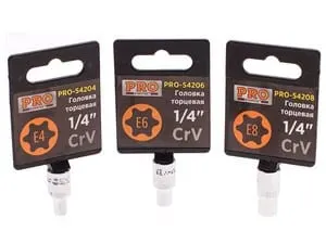 Головка "звездочка" 1/4" Е6 PRO STARTUL (PRO-54206)