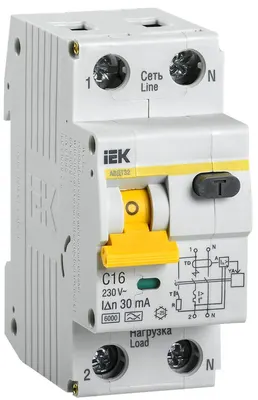 Дифавтомат IEK АВДТ 32 C16 30 мА