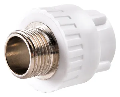 Муфта комбинированная PPR 20 × 1/2" с наружной резьбой